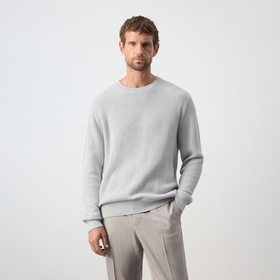 100% cotton mid-weight knit jumper
