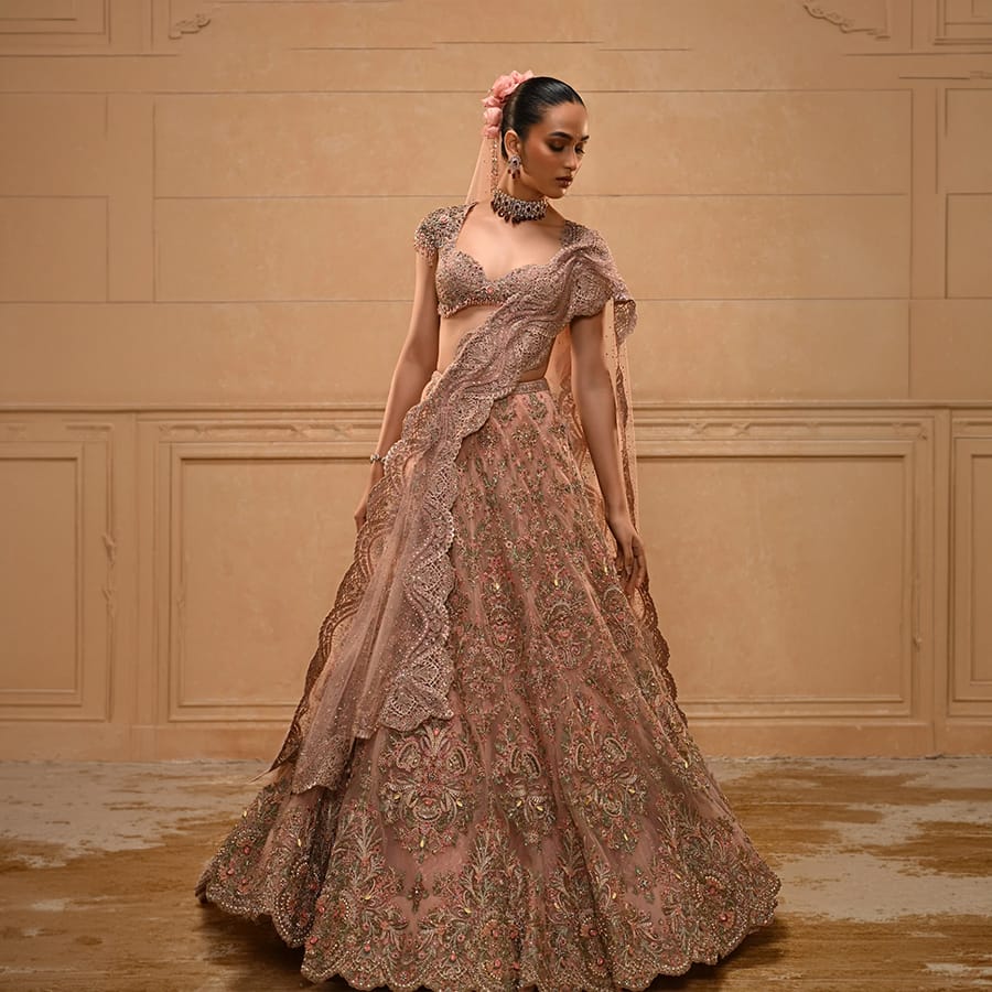 Gilded Trellis Embroidered Lehenga