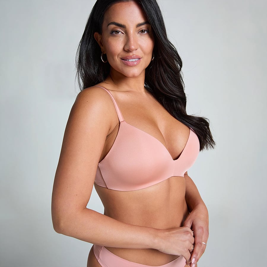 Pink Mona Padded Non-wired Bra