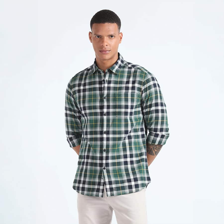 Pure Cotton Tartan Check Shirt