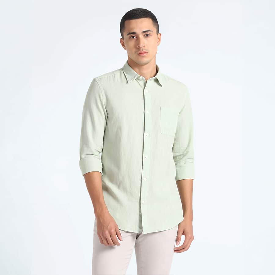 Solid Slim Fit Shirt
