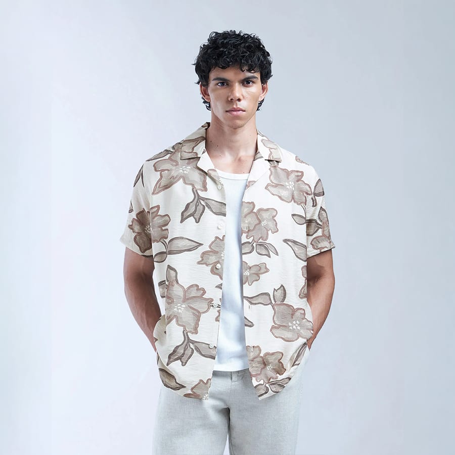 Floral Printed Color Of Home Shirt