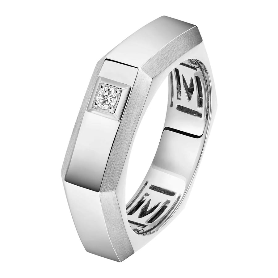 Moderniste White Gold Diamond Ring