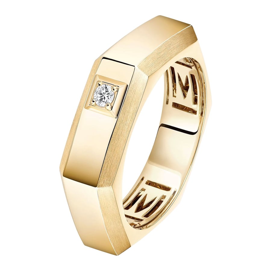 Moderniste Yellow Gold Diamond Ring