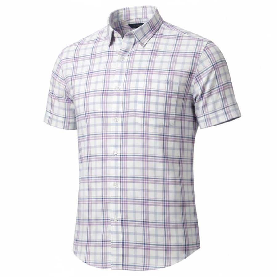 Men's Checks Purple Regular Fit Shirt