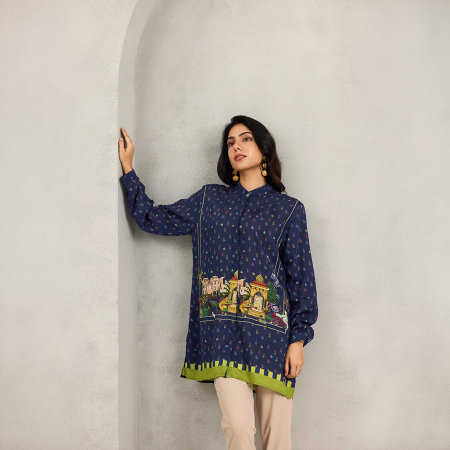BLUE TIA SHIRT