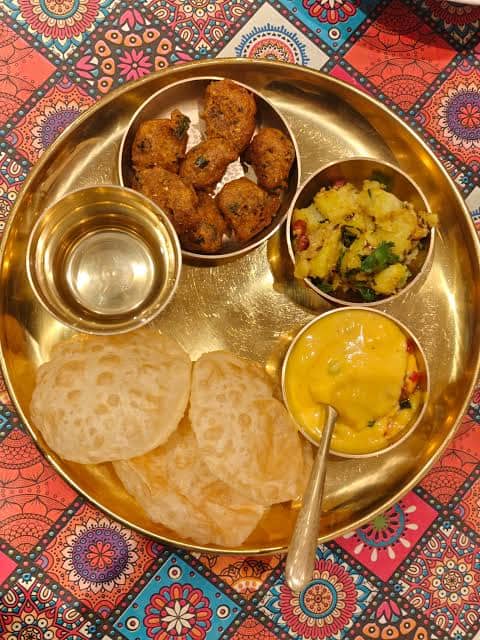 navratri thali, navratri thalis, vrat thali, fasting thali, satvik restaurants, vrat food, navratri food, fasting restaurants, vegetarian restaurants, thali restaurants - Purohit Thali - img2