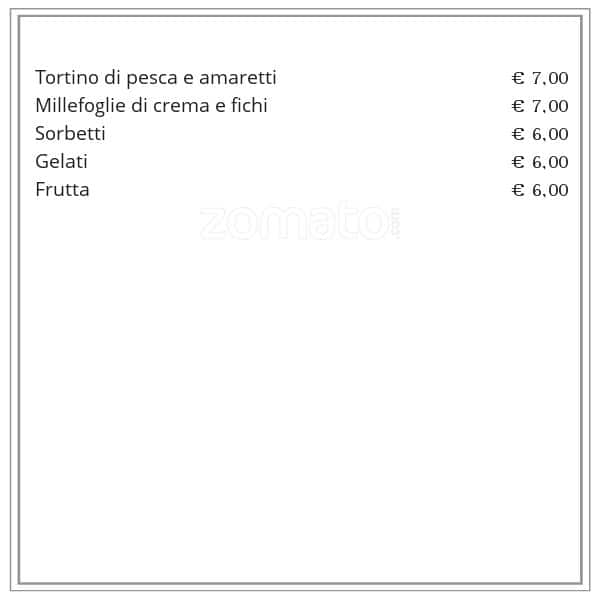 Menu di Geco Ristorante 