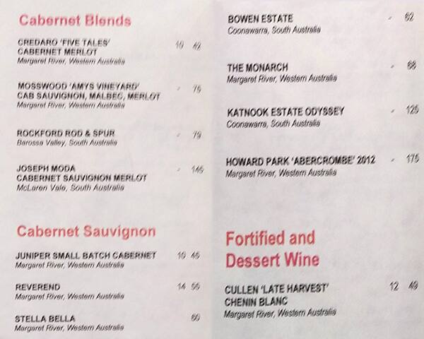Funtastico menu