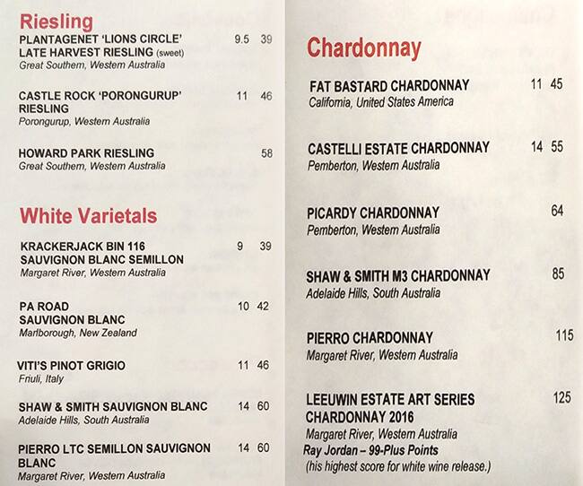 Funtastico menu