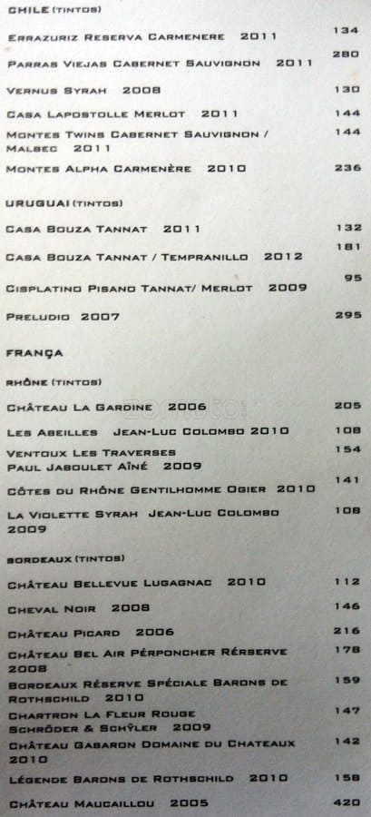 Bar dos Descasados cardápio