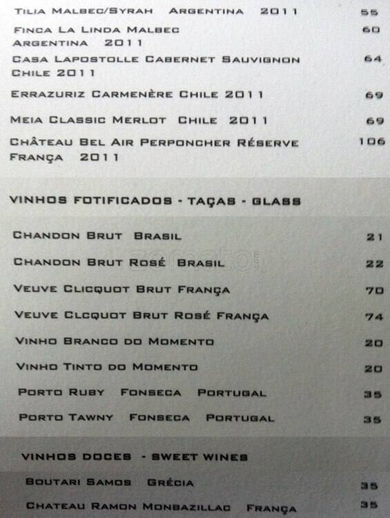 Bar dos Descasados cardápio