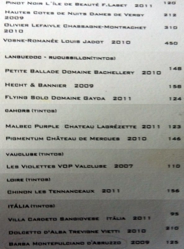 Bar dos Descasados cardápio