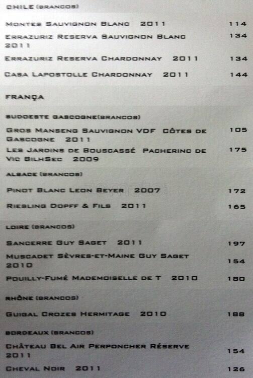 Bar dos Descasados cardápio