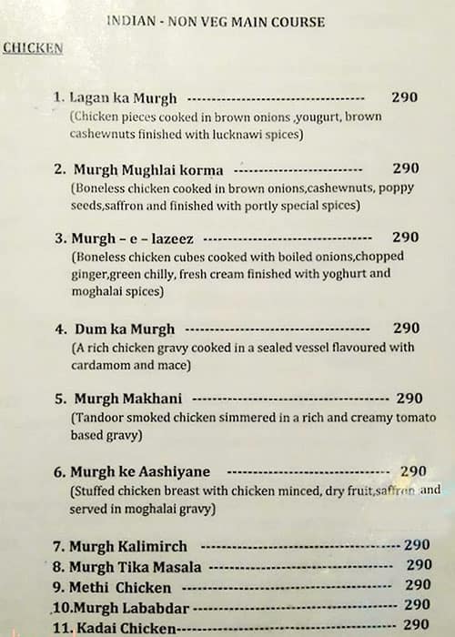 Sarvi menu