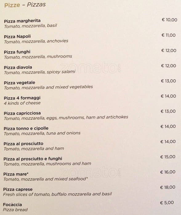 Menu di Ristorante-Caffè da Claudia 