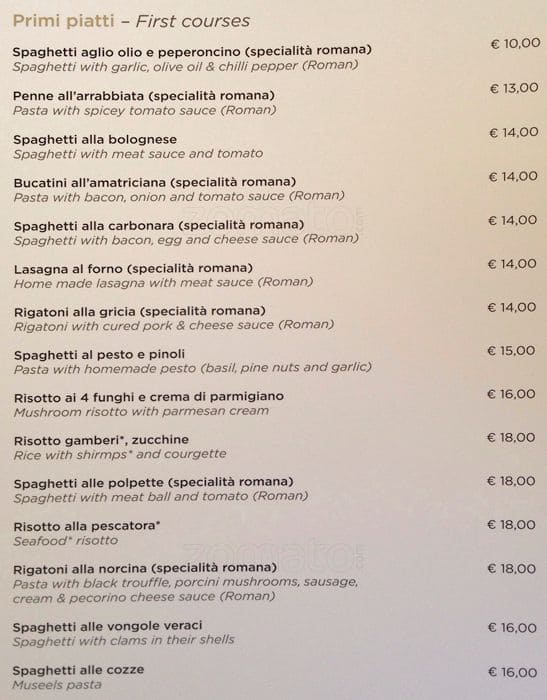 Menu di Ristorante-Caffè da Claudia 