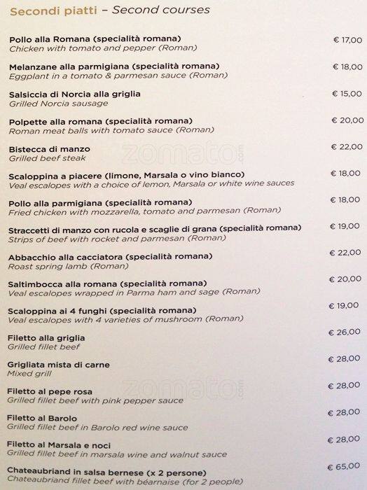 Menu di Ristorante-Caffè da Claudia 