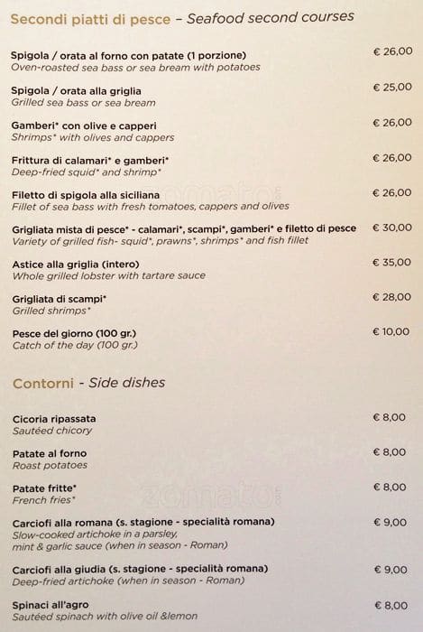 Menu di Ristorante-Caffè da Claudia 