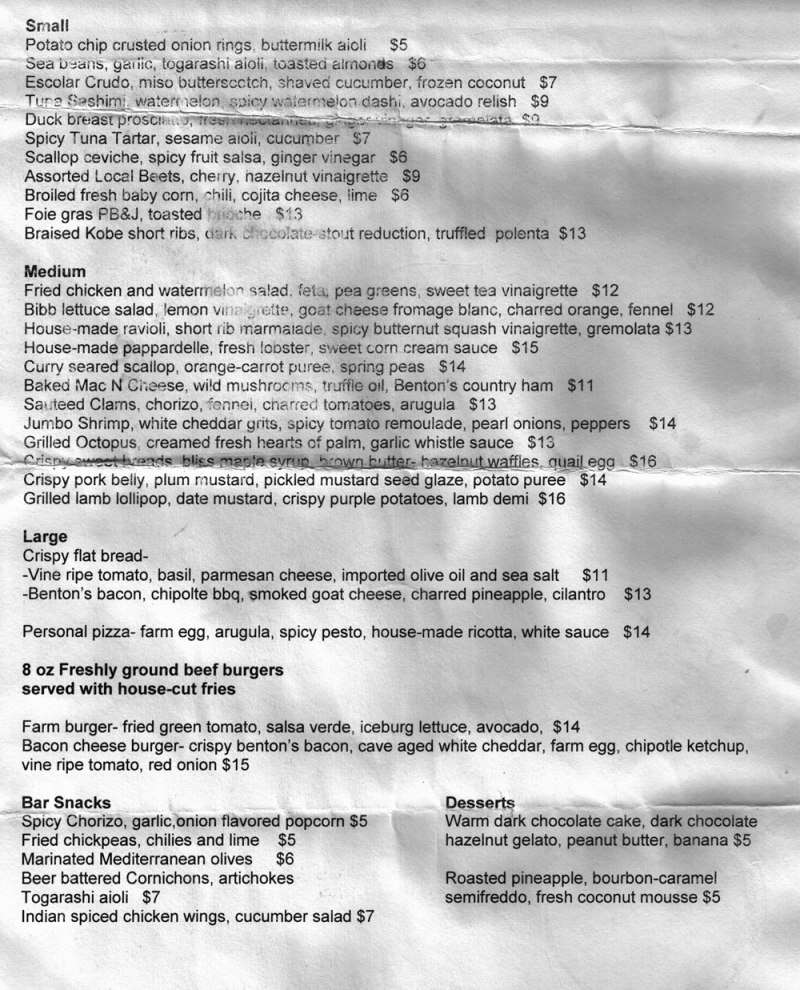 M Bar Menu, Menu for M Bar, Fort Lauderdale, Miami Urbanspoon/Zomato