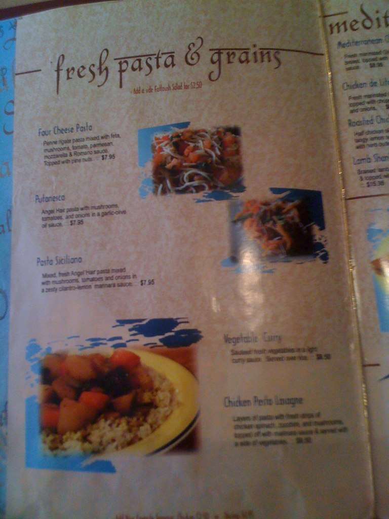 Menu at Mediterranean Grill restaurant, Wichita, 335 S Towne East Mall Dr