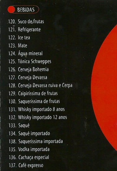 Origami - (Shopping da Gávea) cardápio