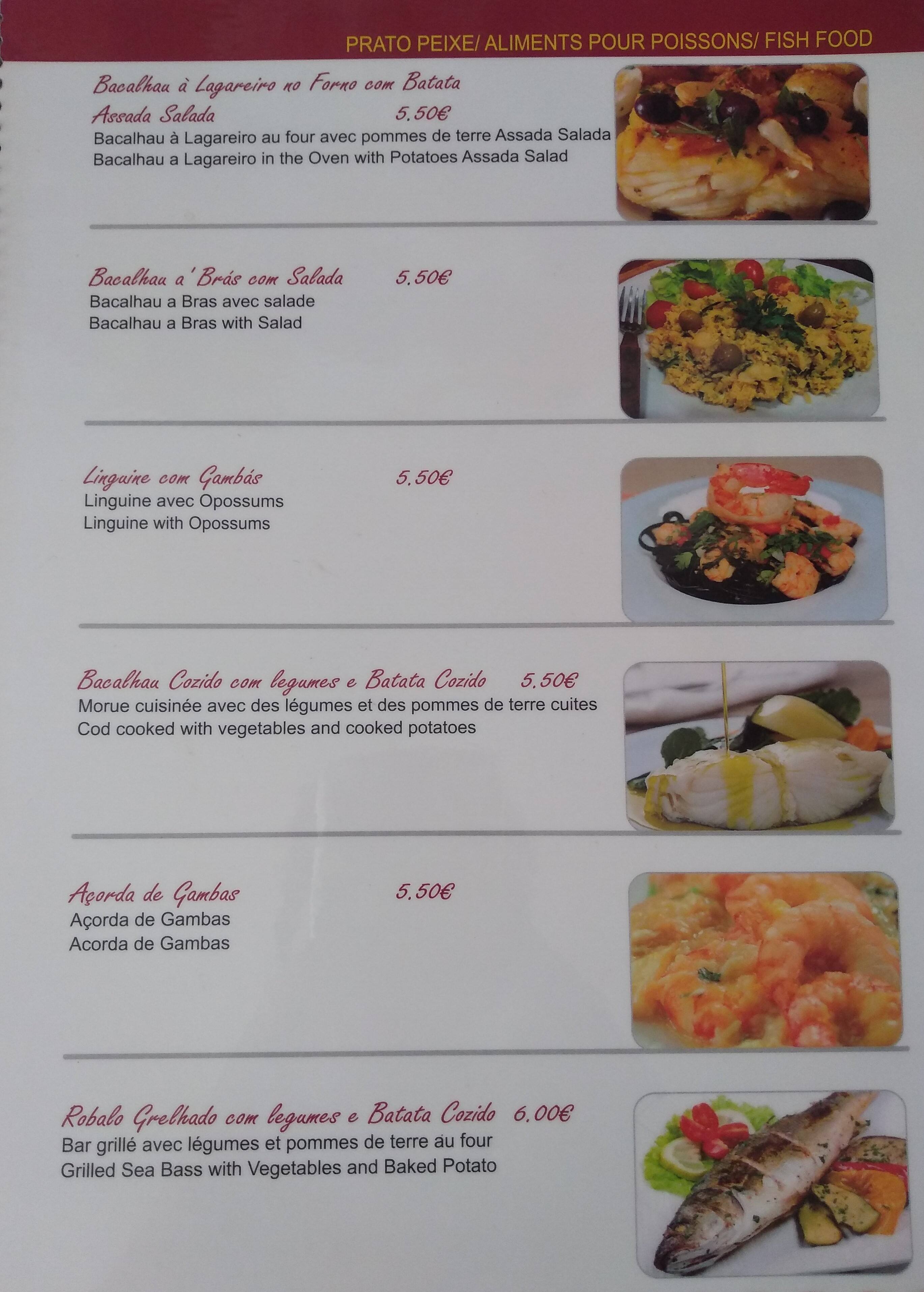 Menu at Flor do Conde cafe, Lisbon, Rua do Conde de Redondo 14