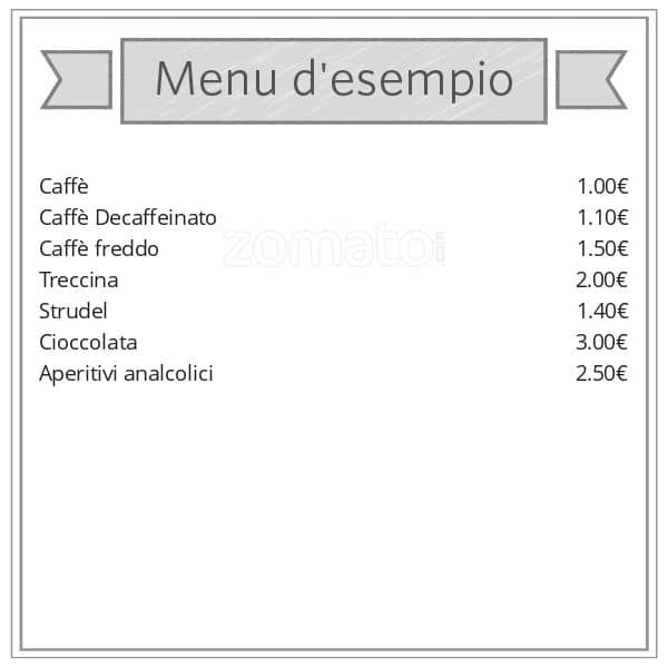 Menu di Pasticceria Lissari 