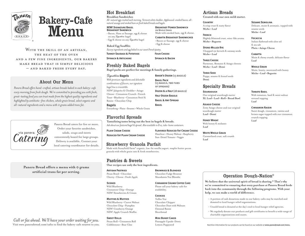 Panera Bread Menu, Menu for Panera Bread, Delray Beach, Miami ...