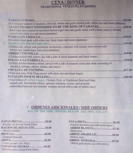 Carta de Sazon Restaurant & Cafe