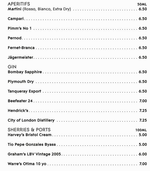 Addendum menu