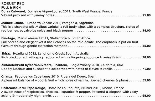 Addendum menu