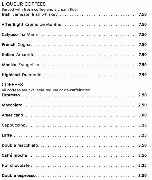 Addendum menu