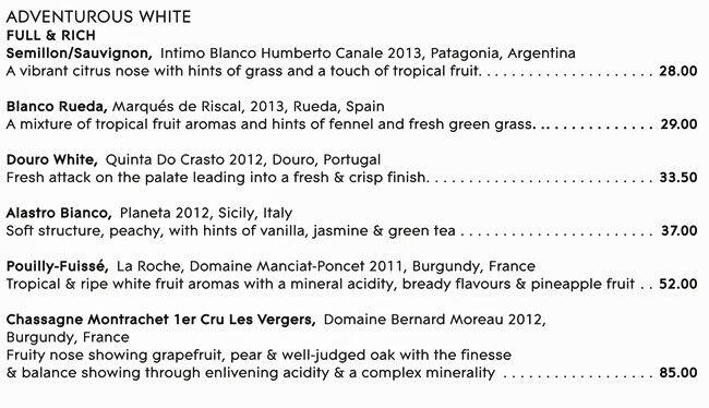 Addendum menu