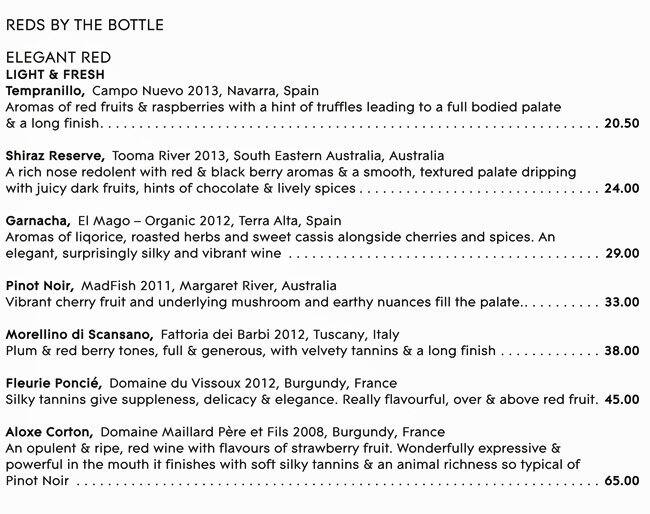 Addendum menu