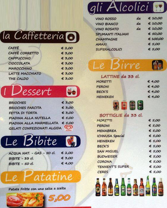 Menu di Da Poldo 
