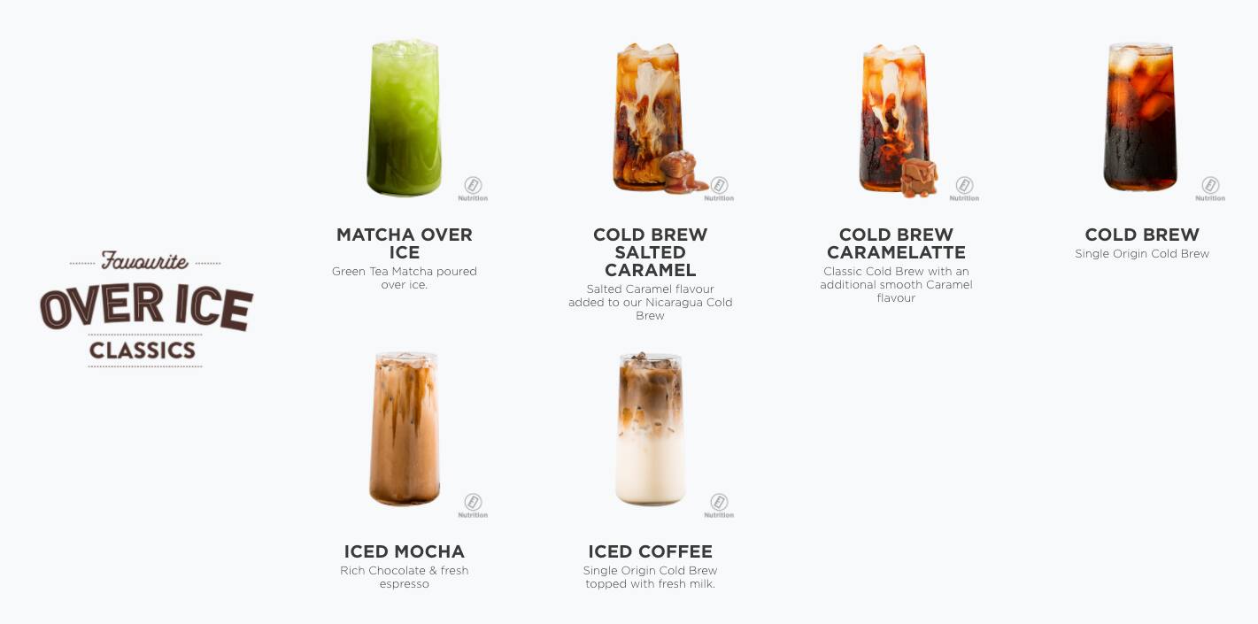 Menu at Gloria Jean's Coffees Bribie Island cafe, Bellara