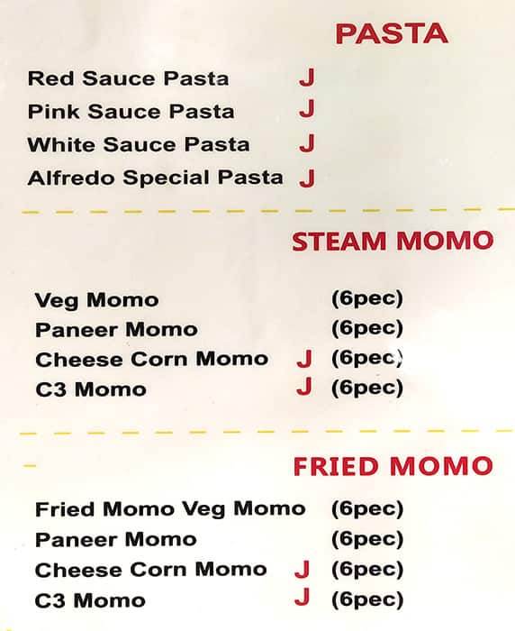 Dharma's Sandwich menu
