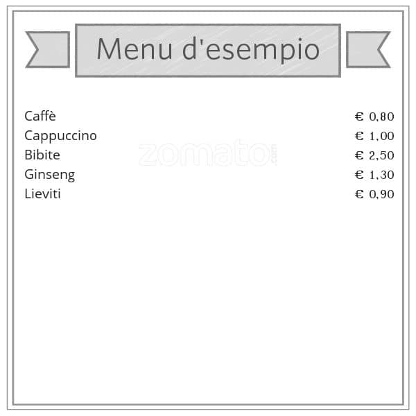 Menu di Caffé Montecastrilli 