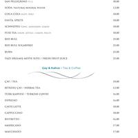 Ouzo Roof Restaurant Wyndham Grand Istanbul Kalamis Marina Hotel Menu