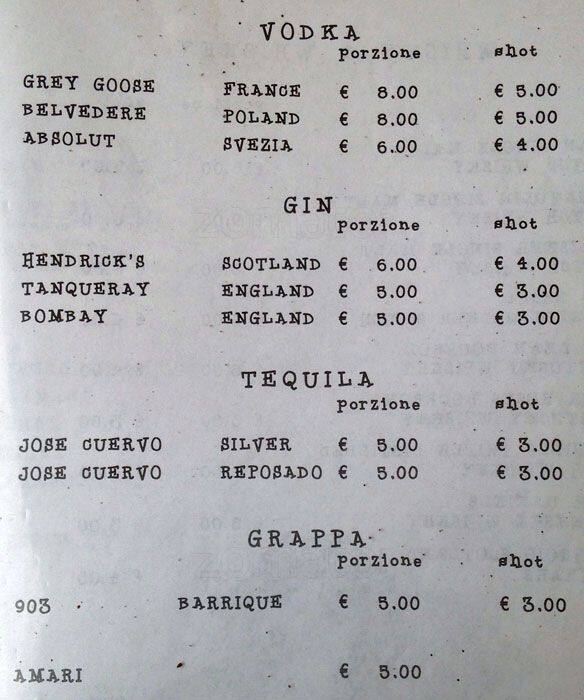 TB & B Speisekarte
