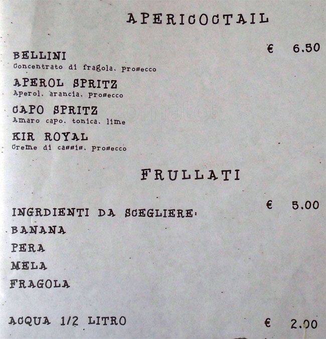 TB & B Speisekarte