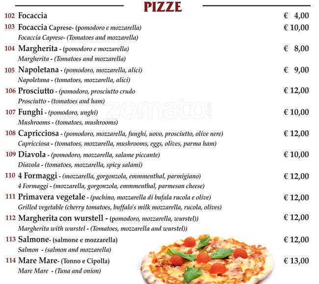 Menu di Vacanza Romana 
