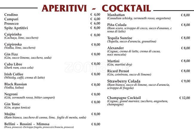 Menu di Vacanza Romana 