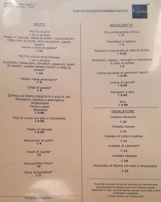 Menu di Gusto 