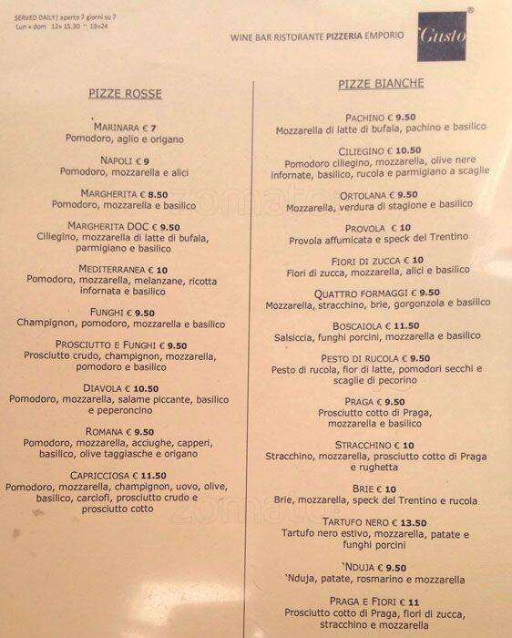 Menu di Gusto 