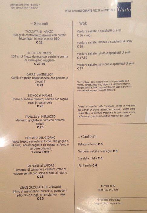 Menu di Gusto 