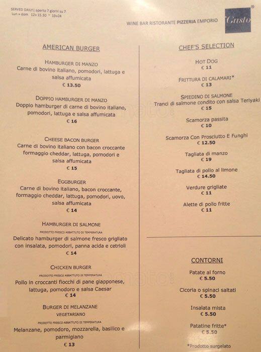 Menu di Gusto 