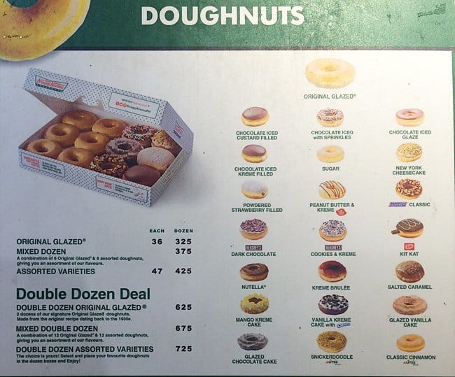 Krispy Kreme Menu, Menu for Krispy Kreme, Don Jose, Santa Rosa - Zomato ...