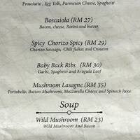 33 Blue Room Menu Menu For 33 Blue Room Seksyen 51a